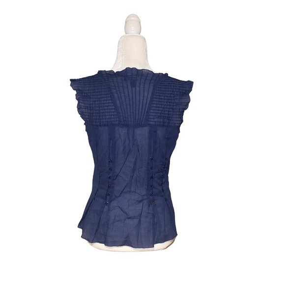 SOLD | Bebe Pintuck Hook & Eye Top ASO Elena Gilbert - Picture 3 of 4